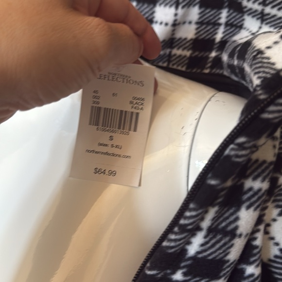 NWT northern reflections size small Plaid High-Neck Women's Jacket - Picture 6 of 6